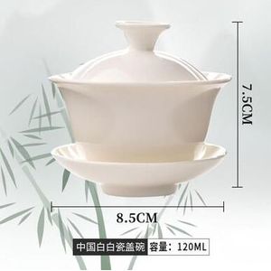 ! Elegante Gaiwan Chinese Thee Mokken Paarse Klei Terrine Thee Brouwen Cup Zwart Yixing Theepot