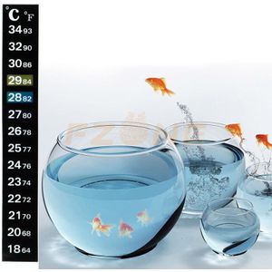 2 Stuks Aquarium Fish Tank Thermometer Temperatuur Sticker Aquarium Accessoires Digitale Dual Schaal Stick-On