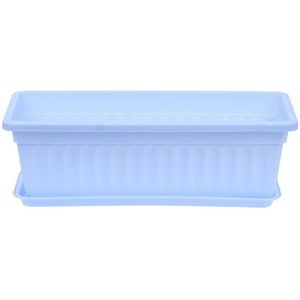 1Pc Bloempotten Plantenbakken Pot Trays Plastic Potten Creatieve Grote Vierkante Potten Voor Succulenten