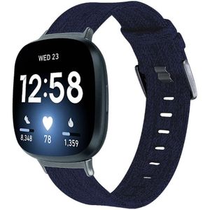 Nylon Band Voor Fitbit Versa 3 Band Canvas Geweven Armband Polsband Vervanging Voor Fitbit Gevoel Bands Accessoires Vrouwen Mannen