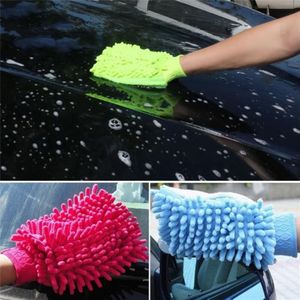 Jiamen 1Pcs Microfiber Wasbare Auto Wassen Cleaning Handschoenen Tool Auto Wasmachine Mitt Schoonmaakdoekje Handdoek Handschoenen Auto Accessoires