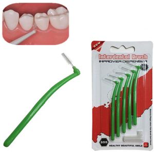 5 Stks/pak L Vormen Volwassenen Rager 0.5 Mm Mondhygiëne Dental Cleaner Zorg Borstels QS888