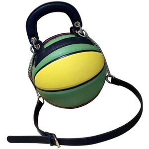 Mode Basketbal Vorm Tassen Voor Vrouwen Messenger Bag Handtassen Vrouwen Zakken Ronde Creatieve Grappige Handgemaakte