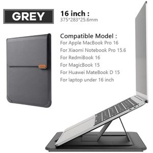 Nillkin Laptop Sleeve Tas Met Stand Voor Macbook Air 13 Case Voor Macbook Pro M1 Pu Leather Laptop Case voor Macbook Pro 14