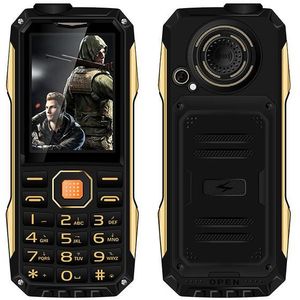 Kuh T998 Robuuste Mobiele Telefoon Mp3 Mp4 Power Bank Bluetooth 3.0 Zaklamp Fm Geen Oortelefoon Nodig