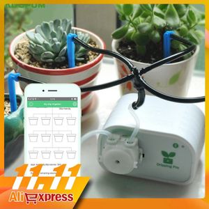 Tuin Automatische Bevloeiing Vetplanten Planten Druppelirrigatie Waterpomp Timer Telefoon Bluetooth Controle Eu/Us/Uk/au Stekkers