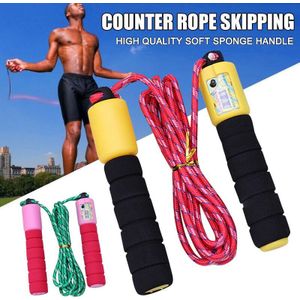 Springtouw Jump Rope Kabel Voor Oefening Fitness Training Tool Sport Met Teller Kleur Willekeurige SMR88