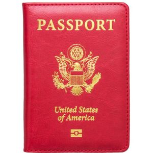 USA Paspoort Cover Roze Vrouwen Schattige Amerika Embleem Reizen Paspoorthouder SIM Meisjes Zachte PU Leer Paspoort Case