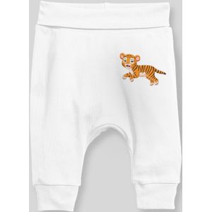 Angemiel Baby Leuke Tijger Baby Boy Harembroek Pantalon Wit