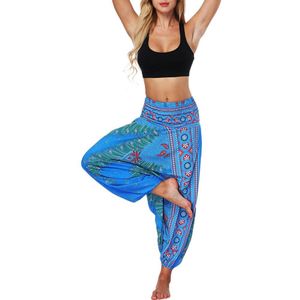 Vrouwen Broek Zomer Casual Losse Yoga Broek Baggy Boho Aladdin Jumpsuit Harem Wijde Broek Vrouwen Pantalones De Yoga Para Mujer #