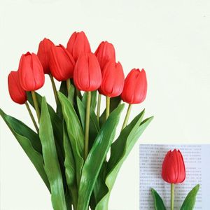 46 Cm Lange Tak Tulp Kunstbloem Pu Latex Kunstmatige Boeket Real Touch Bloemen Voor Bruiloft Decoratieve Bloemen & Kransen