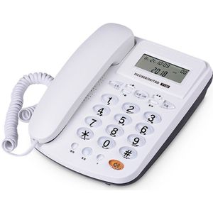 Wit Snoer Vaste Telefoon Met Caller Id/Wisselgesprek, Vaste Telefoon Speakerphone, Dual Systemen, Verstelbare Volume