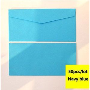 50 Stks/set Vintage Bruin Wit Zwart Kraft Blank Mini Papier Venster Enveloppen Huwelijksuitnodiging Envelop/Cadeau Envelop 22X11cm