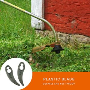 100Pcs Crescent Plastic Trimmer Blades Huishoudelijke Tuin Planten Elementen Voor Tuin Grasmaaier Vervanging Mes
