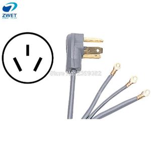 ZWET EVSE lading plug 3-Wire 50 Amp 125-250Volt ZWART/Grijs 3 draad Inbouw 10-50A UL ApprovedTES Elektrische Voeding TES 5 Ft.