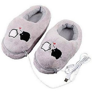 Praktische Veilig En Betrouwbaar Pluche USB Foot Warmer Schoenen Soft Elektrische Verwarming Slipper Leuke Konijnen kerstcadeau Voor Meisjes