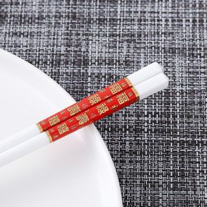 5 Paar/set Chinese Traditionele Bone Porselein Eetstokjes Milieubescherming Keramische Servies China Eetstokjes Keuken Tool
