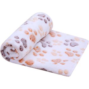 Leuke Bloemen Poot Pet Mat Warme Zachte Kat Hond Puppy Coral Fleece Slapen Bed Deken Cover Mat Voor Kleine medium Honden Katten