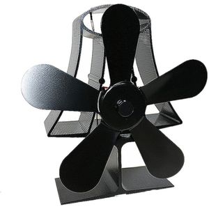 Thermische Power Haard Ventilator Warmte Aangedreven Houtkachel Fan Voor Hout/Log Brander/Haard Milieuvriendelijk Vijf-blad Fans
