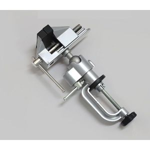 Bankschroef Aluminium 360 Graden Draaibare Universele Vise Precieze Klem Elektrische Boor Stand Roterende Te