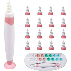 Oor Reiniger Met 16 Vervanging Heads Zuignap Spiraal Oorsmeer Removal Tool Set K1KB