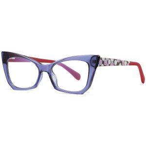 Cat Eye Optische Brilmonturen 2022 Vrouwen Heldere Len Anti-Blauw Licht Eyewear Brilmontuur UV400