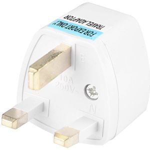 1 pc Universele US EU AU Converter om UK HK AC Travel Power Plug Charger Adapter Connector UK plug Wit
