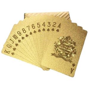 Plastic Speelkaarten Waterdichte Golden Poker Zwarte Plastic Speelkaarten Collectie Zwarte Diamant Poker Kaarten