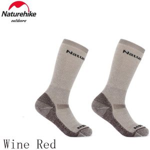 Naturehike Vrouwen Mannen Winter Warm Thicken Thermische Sokken Merino Wol Sneeuw Sokken Arch Ondersteuning Hoge Buis Dagelijks Camping Skiën Sok
