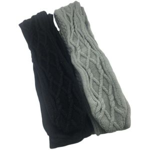 1 paar Dames Gebreide Wol Lange Beenwarmers Cover Over De Knieën Sokken vrouwen beenwarmer Winter Warme Thuis Vloer sokken