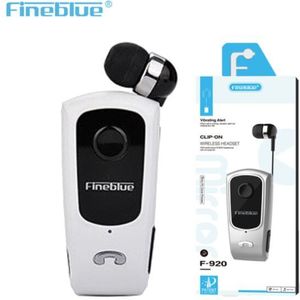 Fineblue F920 Pro Mini Draadloze Oortelefoon Intrekbare Draagbare Bluetooth Headset Gesprekken Herinneren Trillingen Sport Run Gamer Hoofdtelefoon