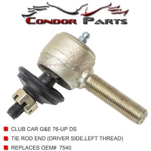 Condor Onderdelen-Club Car Ds Golfkar Spoorstangeind, driver Side-Links Draad Spoorstang Voor Club Car Ds G & E 76-Up Golf Cart.