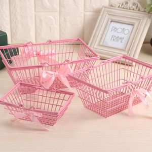 Strik Mini Ijzer Desktop Cosmetische Make-up Opslag Mand Diversen Organizer