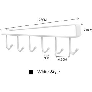 Keuken Sjaal Rek, Kast, Garderobe, Geen , Nail Gratis Ijzeren Haak, Opknoping Opslag Rack, duig Clip Rack S Haken