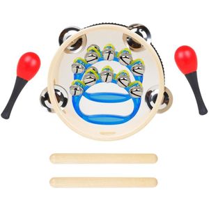 5 Stks/set Kids Muziekinstrument Set Muziek Onderwijs Speelgoed Voor Kinderen Clave Sticks Tamboerijn Maracas