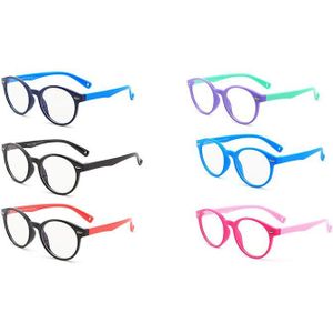 B217 Ronde Bril Kids Anti Glare Filter Kinderen Brillen Meisje Jongen Optische Frame Clear Lenzen UV400 Anti Blauw Licht Blokkeren