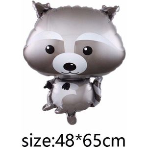 Bos Dieren Hedgehog Wasbeer Aluminium Ballon Verjaardag Decoratie Kinderen Dag Jongen Favoriete Speelgoed
