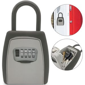 Toetsen Opbergdoos Sleutel Opslag Lock Box Kluis Hangslot Gebruik Sluizen Legering Materiaal Sleutels Haak Security Organisator Dozen