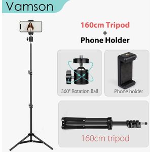 Vamson Statief Voor Telefoon Camera Voor Mobiele Monopod Statief Voor Mobiele Telefoon Camera Gopro Reizen Video Selfie Landschap VLS02A