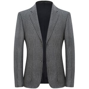 2022 Mannen Blazers Mannelijke Jassen Gestreepte Business Casual Jasje Mannen Kleding Kostuum Homme BS9932