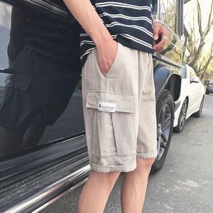 Outdoor Zomer Stijl Losse Katoenen Tieners Studenten Jongens Elastische Taille Trekking Hikking Camping Klimmen Cargo Shorts Mannen