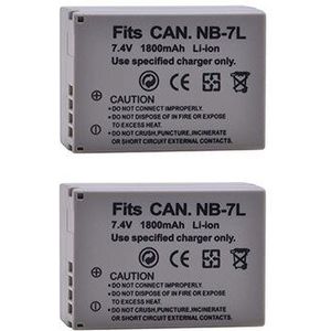 DuraPro 1800mAh NB-7L NB7L NB 7L Li-Ion Batterij + LCD USB Lader Voor Canon PowerShot G10 G11 G12 SX30 SX30IS Digitale Camera &#39;S