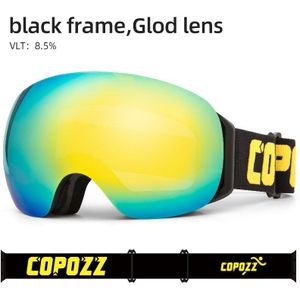 Copozz Frameloze Skibrillen Met Sneeuw Masker Mannen Vrouwen Snowboard Goggle Magnetische UV400 Oogbescherming Anti Fog Skiën Bril