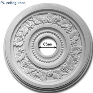 Pu Decoratieve Plafond Rose Kroonluchter Plafond Plaat Rozet Hanglamp Basis Decor Panel Polyurethaan Medaillon