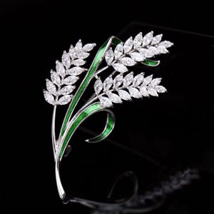 Rode Bomen Vrouwen Broches Kleding Accessoires Mode Goud Kleur Tarwe Oren Sieraden Sjaal Pin