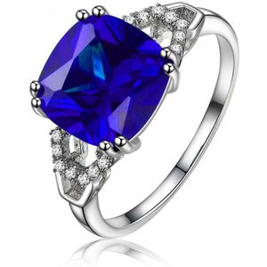 Wegarasti Zilver 925 Sieraden Emerald Ring Zilver 925 Vrouwen Trendy Natuurlijke Edelsteen Ringen Party Verlovingsring Fijne Sieraden