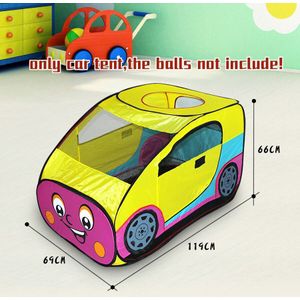 Opvouwbare Pop Up Auto Pretend Playhouses,Outdoor En Indoor Cartoon Auto Play Tent Speelgoed Beste Kerstcadeau Voor Kinderen