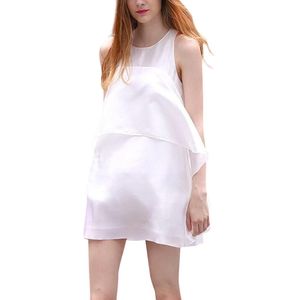 Zomer Zwangerschap Jurk Moederschap Jurken Mouwloze Effen Kleur Casual Dress Zwangere Zonnejurk Одежда Для Беременных Vestidos
