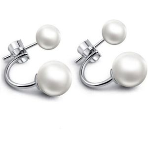 Specail Zoetwater Parel Sterling zilver 925 Stud Oorbellen voor vrouwen Mode bruiloft Engagement