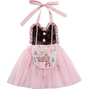 0-24M Kerst Baby Meisjes Jurk Cartoon Sneeuwpop Lace Tulle Tutu Jurken Voor Baby Meisjes Xmas Kostuums